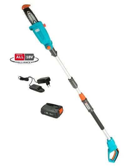 Gardena 14770-20  Akülü Teleskopik Çit Kesici TCS 20/18V P4A Kullanıma Hazır Set