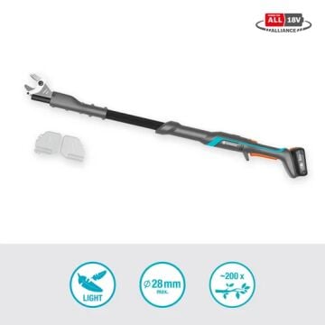 Gardena 14772-20 Akülü Yüksek Dal Makası EasyCut 110/18V P4A Set