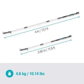 Gardena 14776-20 Akülü Teleskopik Yüksek Dal Makası HighCut 360/18V P4A Set