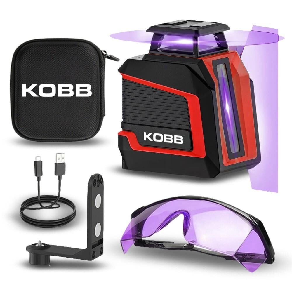 Kobb KOBB KBL30P 3.7V Li-ion Yatay 360° ve Dikey Otomatik Hizalamalı Mor Işık Profesyonel Çizgi Lazer En Ucuz Fiyatları ve Özellikleri
