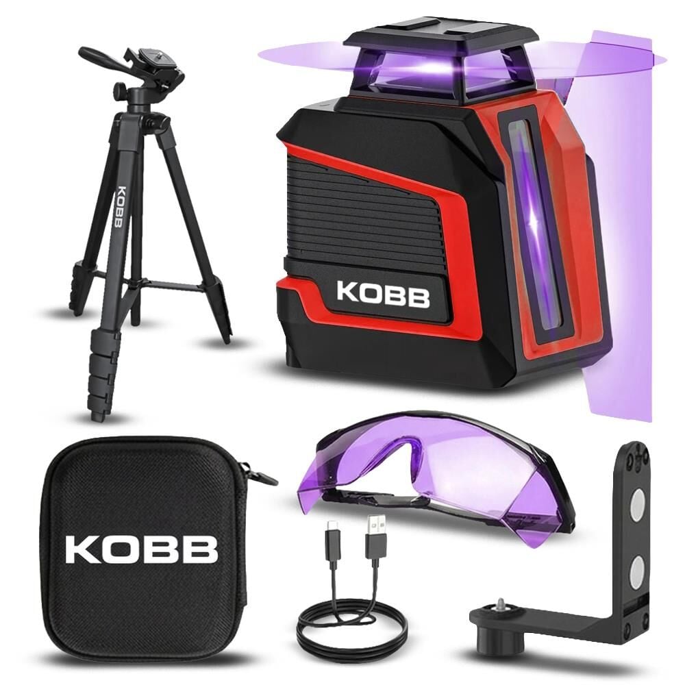 Kobb KOBB KBL30P 3.7V Li-ion Yatay 360° ve Dikey Otomatik Hizalamalı Mor Işık Profesyonel Lazer+Tripod En Ucuz Fiyatları ve Özellikleri