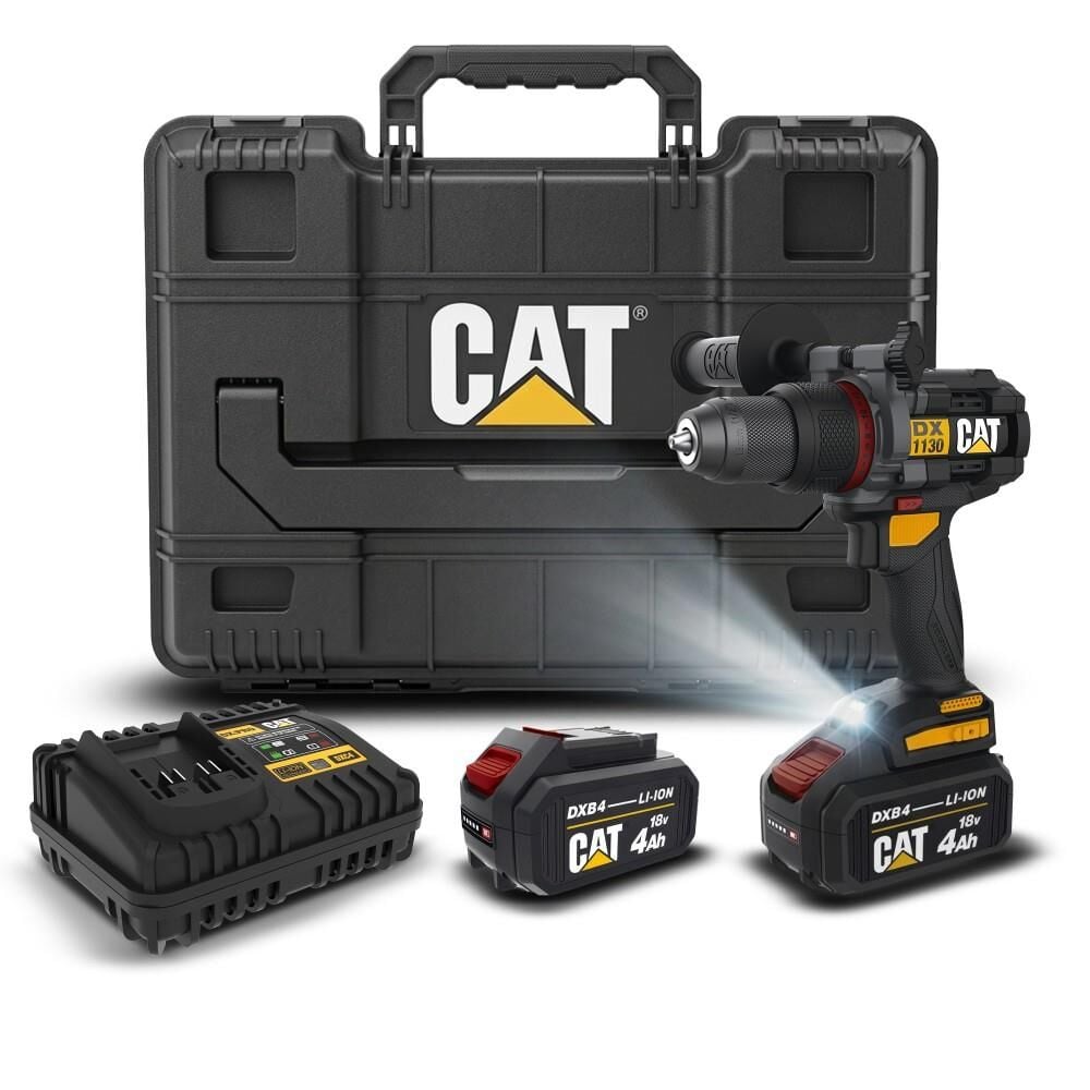 Cat CAT DX1130.1 18Volt/4.0Ah Li-ion 80Nm Çift Akülü Kömürsüz Profesyonel Şarjlı Darbeli Matkap En Ucuz Fiyatları ve Özellikleri