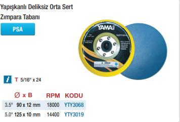 Yama Pads Yapışkanlı Deliksiz Zımpara Tabanları (Ölçü Seçeneklerine Bakınız)