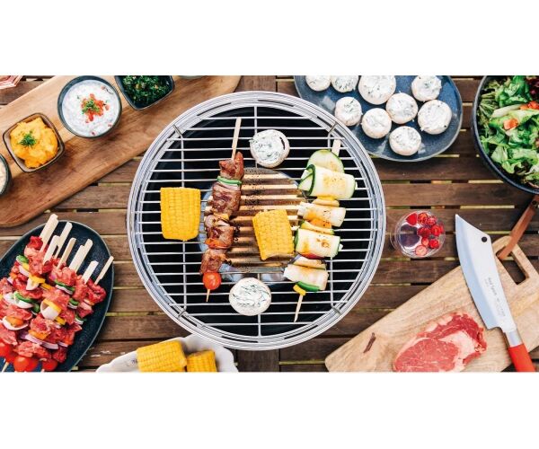 LotusGrill Klasik Hibrit Kartuşlu Mangal - Gri