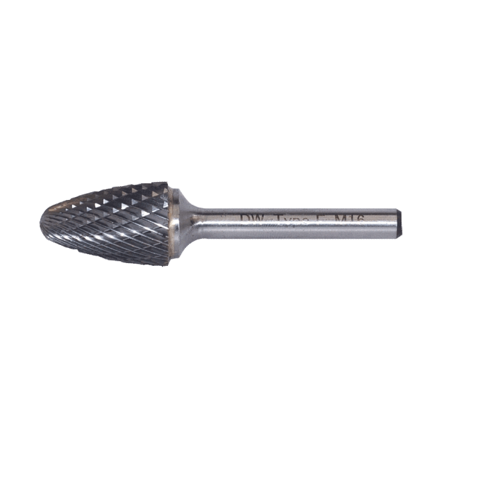 DW Carbide F Tipi Kavisli Silindir - Karbür Kalıpçı Frezeleri(Ölçü Seçeneklerine Bakınız) 4.0 x 3mm