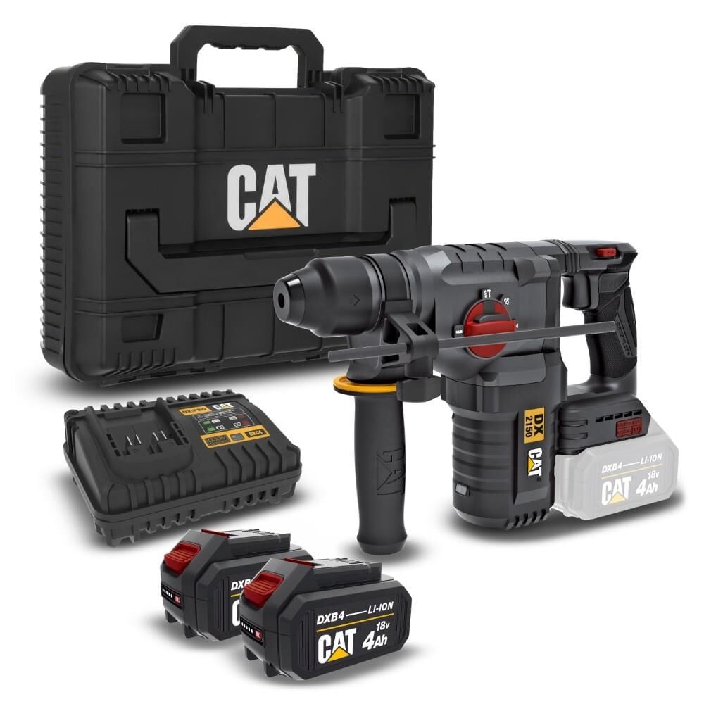 Cat CAT DX2150 18Volt/4.0Ah 2.8J Li-ion Çift Akülü Kömürsüz Profesyonel SDS-Plus Kırıcı/Delici En Ucuz Fiyatları ve Özellikleri