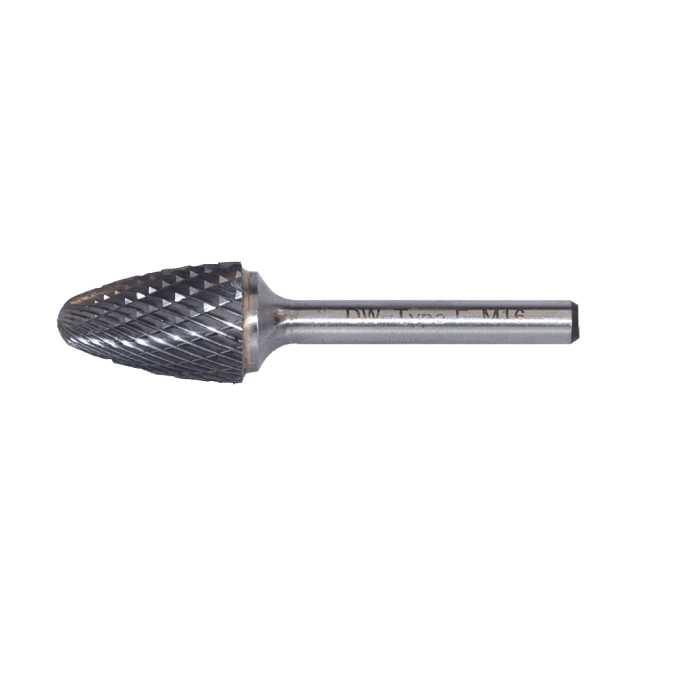 DW Carbide F Tipi Kavisli Silindir - Karbür Kalıpçı Frezeleri(Ölçü Seçeneklerine Bakınız) 16.0 x 6mm