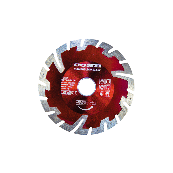 Cone Süper Turbo Elmas Daire Testereler (Ölçü Seçeneklerine Bakınız)