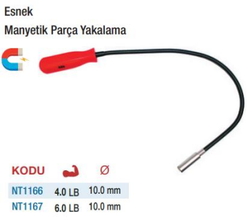 NT Tools Esnek Çubuklu Manyetik Parça Yakalamalar 1.5LB