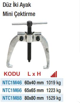 NT Tools İki Ayak Düz Mini Çektirmeler (Ölçü Seçeneklerine Bakınız)