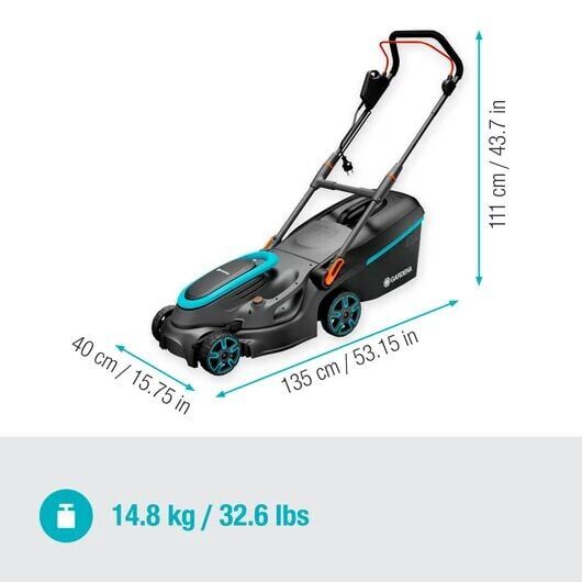 Gardena 14637-20 Elektrikli Çim Biçme Makinesi PowerMax 37/1800 G2