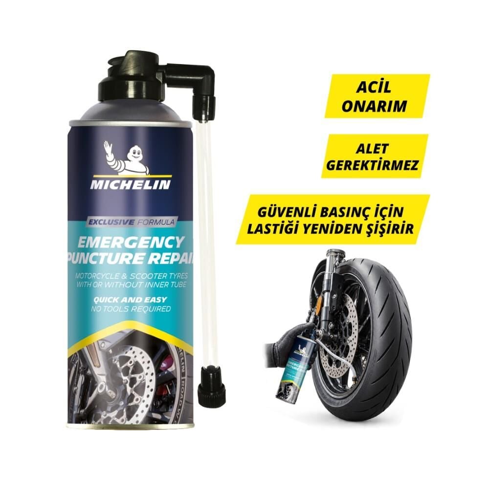 Michelin Michelin MC35119 200ml Motosiklet, Scooter Acil Lastik Tamir Spreyi/Köpüğü En Ucuz Fiyatları ve Özellikleri