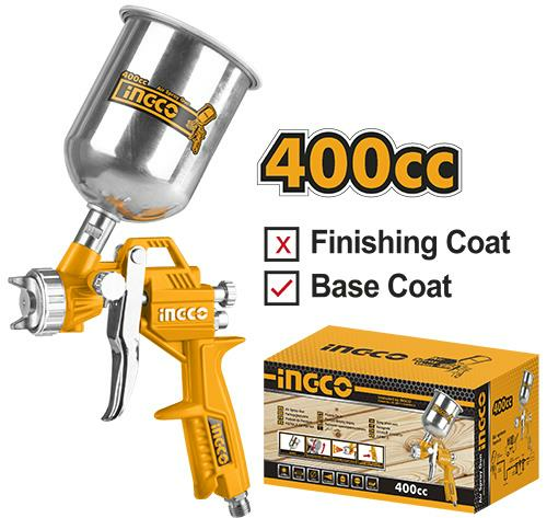 ingco ASG4041 Boya Tabancası 400CC Üstten Depo