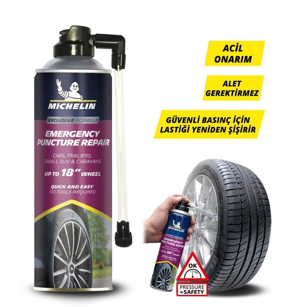 Michelin Michelin MC32699 500ml Acil Lastik Tamir Spreyi/Köpüğü En Ucuz Fiyatları ve Özellikleri