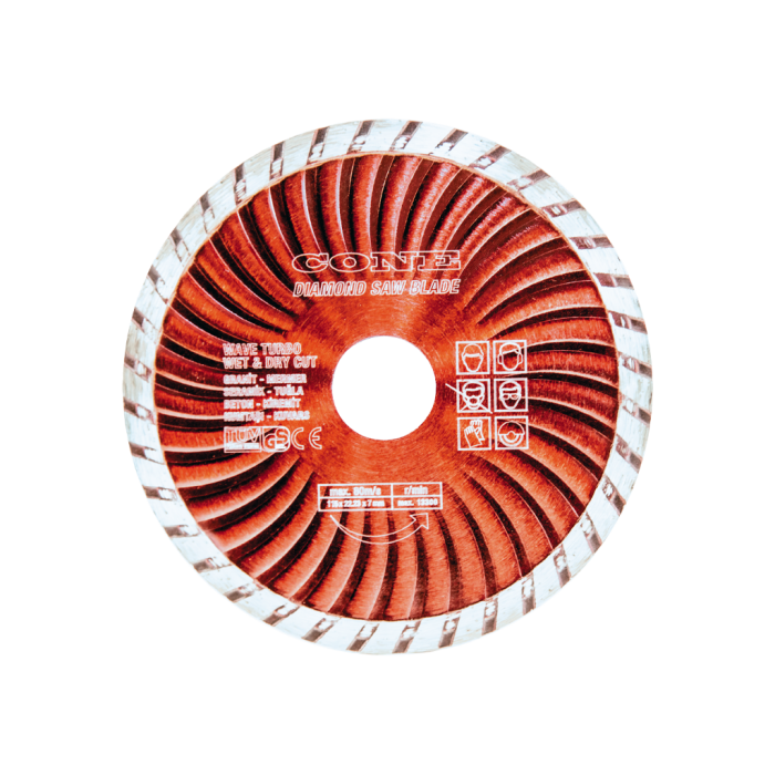 Cone Turbo Kanallı Elmas Daire Testereler (Ölçü Seçeneklerine Bakınız)