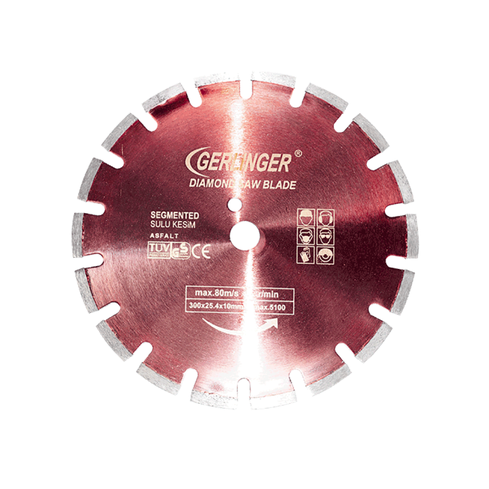 Gerlinger Asfalt İçin Elmas Daire Testereler(Ölçü Seçeneklerine Bakınız)