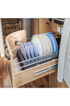 Campasist CA345471 8 Bölmeli Siyah Karavan Tabak Tutucu