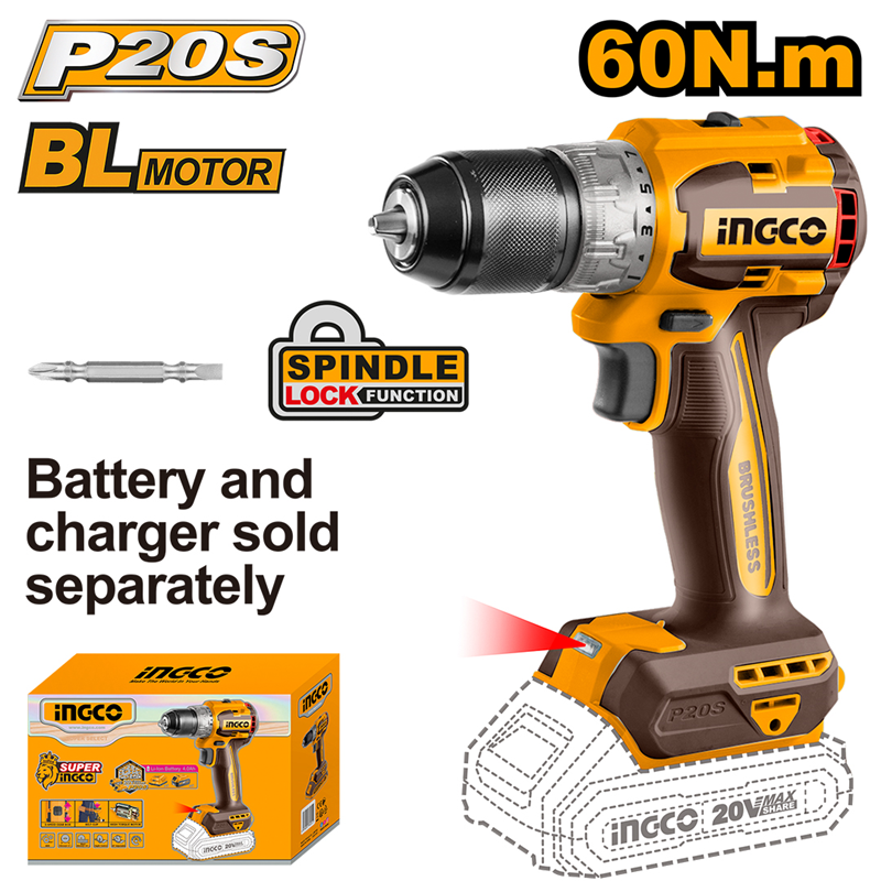 ingco CDLI206021 Li-ion Akülü Vidalama (Tek Makina)