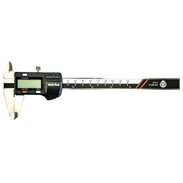 Werka 3 Tuşlu Dijital Kumpas (Ölçü Seçeneklerine Bakınız)