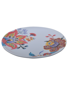 CAMPOUT NG C124-T Kamp Figürlü Melamin Tabak Seti