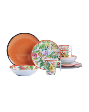 CAMPOUT NG C124-T Kamp Figürlü Melamin Tabak Seti