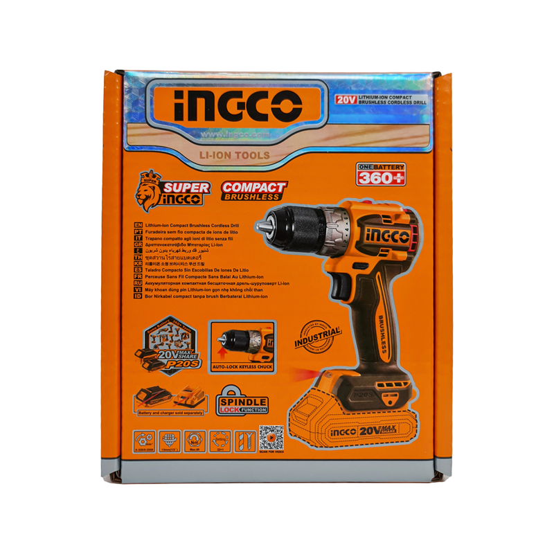 ingco CIDLI206021 Li-ion Akülü Matkap 10MM 20V (Tek Makine)