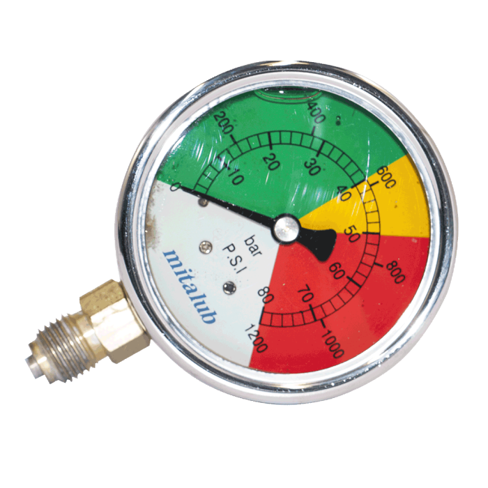 Mitalub MIM6380B 63 mm. 0-80 bar Tarım için Alttan Manometre