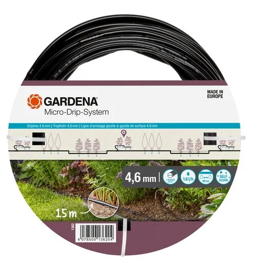 Gardena 01362-20 Damla Sulama Hattı 4.6mm (3/16'') 15m