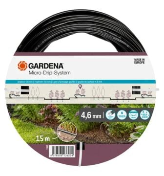 Gardena 01362-20 Damla Sulama Hattı 4.6mm (3/16'') 15m