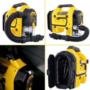 STANLEY SXVI02001 12V/18V 160 PSI Dijital Göstergeli Lastik&Yatak Şişirme+Araç Süpürgesi (Akü Dahil Değildir) SXVI02001