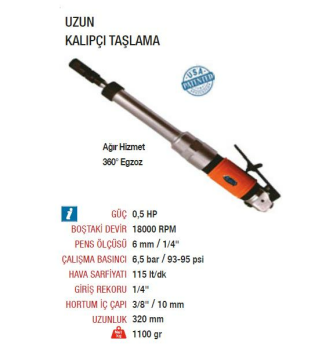 Emax ET-5530 Profesyonel Uzun Havalı Kalıpçı Taşlama