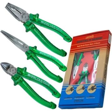 İzeltaş 13000005134 Nostalji Serisi Kraft Pense Seti 3 Parça