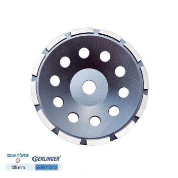 Gerlinger Tek Sıra Elmaslı Çanak Yüzey Temizlemeler (Ölçü Seçeneklerine Bakınız) 125mm