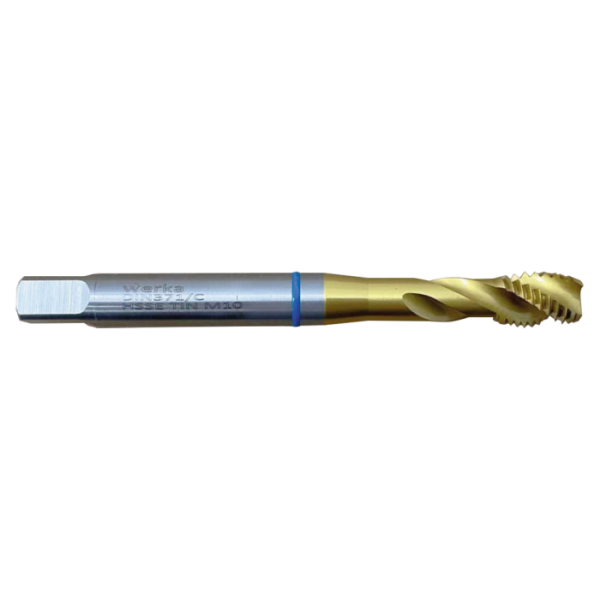 Werka DIN371/B-376/B HSSE-TiN %5 Co </br> Yüksek Performans 35° Helis Makine Kılavuzu (Ölçü Seçeneklerine Bakınız)