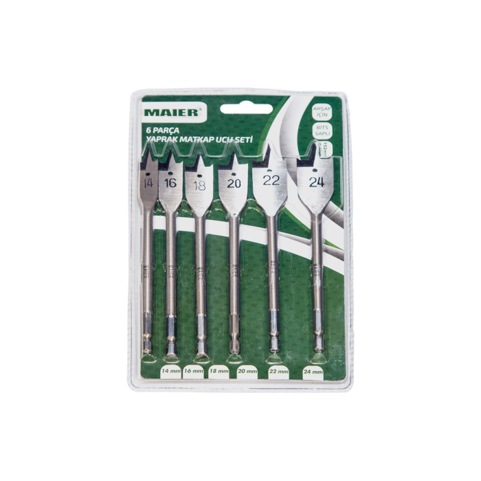 Maier MAWBSET 6 Parça Bit Saplı Yaprak Matkap Ucu Seti