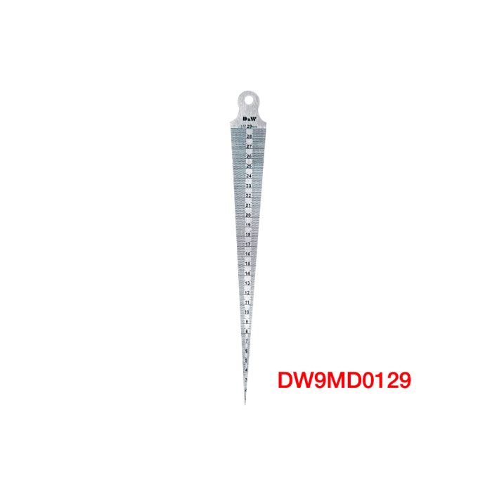 DW Measuring Üçgen - Delik Cetvelleri (Ölçü Seçeneklerine Bakınız) 1 … 15mm