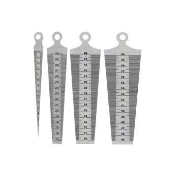 DW Measuring Üçgen - Delik Cetvelleri (Ölçü Seçeneklerine Bakınız) 1 … 29mm (4 Parça)