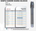 Werka DIN371/B-376/B HSSE-TiCN Solid Carbide </br> Komple Karbür Düz Makine Kılavuzu(Ölçü Seçeneklerine Bakınız)