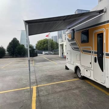 Campasist Beyaz Kasetli Duvar Tipi Karavan Tentesi 4.00 x 2.50