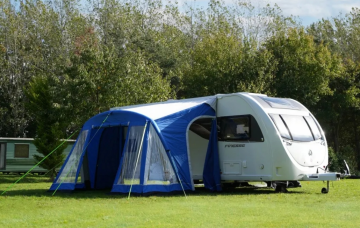Yeni Model 390 cm Karavan Önü Şişme Çadır Airtent (MAVİ)