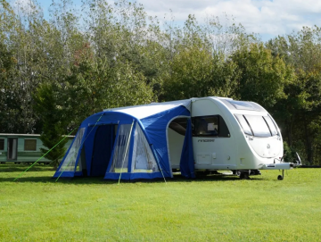Yeni Model 390 cm Karavan Önü Şişme Çadır Airtent (MAVİ)