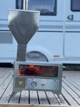 Pelet Sobası Kamp / Veranda Sobası (Çantalı)