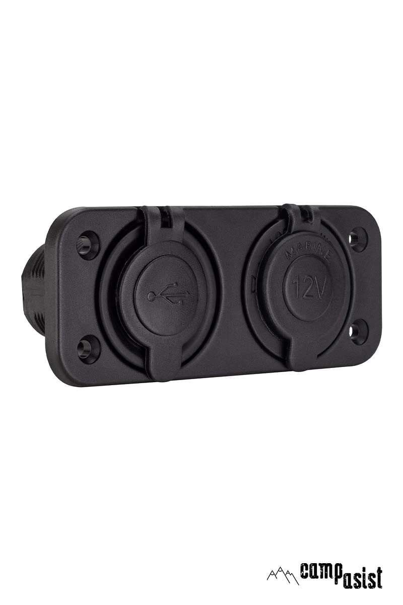 Campasist 12 V ve 2 USB Girişli Soket