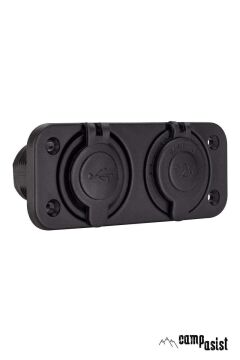 Campasist 12 V ve 2 USB Girişli Soket