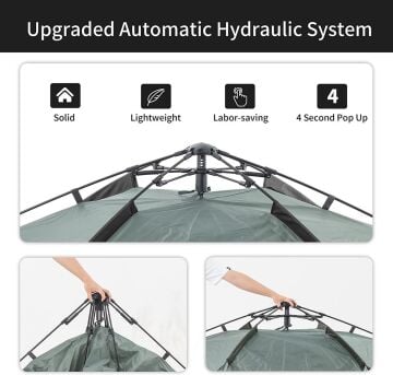 Naturehike 4 Kişilik Otomatik Kamp Çadırı