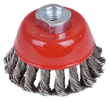 Tayrex Çanak Fırça 125mm M14 Burgulu.