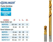 Maier %5 Kobaltlı Titanyum Kaplı Punta Çürütme Uçları (Ölçü Seçeneklerine Bakınız)