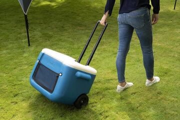 Coleman Poly-Lite Wheeled Mesh 50 QT Tekerlekli Soğutucu Buzluk 47.3 Lt