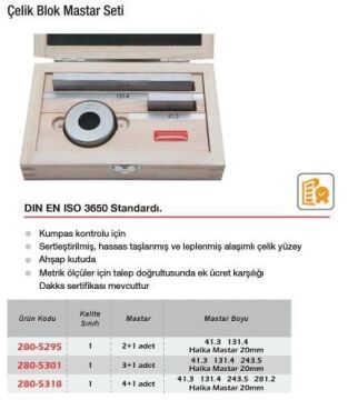 Werka Kumpas Mastar Seti (Ölçü Seçeneklerine Bakınız) 4+1 parça