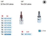 NT Tools 1/4'' Torx Lokmalar (Ölçü Seçeneklerine Bakınız)